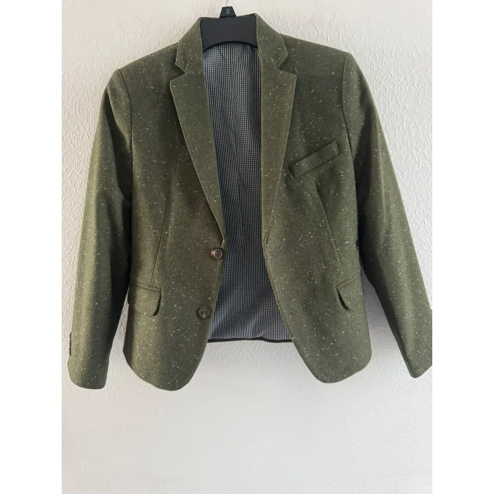 Class Club big Boys Blazer wool jacket blazer size L 10/12 Dillards olive